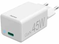 HAMA USB-C, PD / Qualcomm® GaN Mini-Ladegerät Universal 45 Watt, Weiß