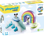 PLAYMOBIL 71319 1.2.3 & Disney: Mickys Minnies Wolkenhaus Spielset, Mehrfarbig