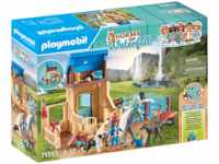 PLAYMOBIL 71353 Amelia & Whisper mit Pferdebox Spielset, Mehrfarbig