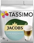 Tassimo Kapseln Typ Latte Macchiato Weniger S&uuml;&szlig;, 8 Kaffeekapseln