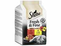 Sheba Fresh & Fine in Sauce mit Rind und mit Huhn