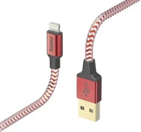 Hama 00201554, Hama 201554 Reflective Stecker Lightning auf USB A 1,5 m (Rot)
