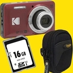 Kodak FZ55RD, Kodak Pixpro FZ55 Kompaktkamera 5x Opt. Zoom (Rot)