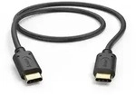 201706 0,48 Gbit/s Stecker USB C auf USB C 0,5 m (Schwarz)