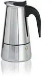 111230 Espressokocher f&uuml;r 6 Tassen Filterkaffeemaschine (Schwarz, Silber)