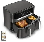 EY942HE0 Easy Fry Dual XXL Doppel Hei&szlig;luftfritteuse 11 l 2020 W (Grau)