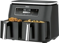Ninja AF200EU, Ninja AF200EU Doppel Hei&szlig;luftfritteuse 7,6 l 2400 W (Schwarz)