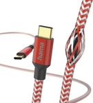 Hama 00201560, Hama 201560 Reflective 480 Mbit/s Stecker USB C auf USB C 1,5 m (Rot)
