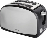 ECG 340810074958, ECG ST968 Toaster 900 W 2 Scheibe(n) 8 Stufen (Schwarz, Edelstahl)