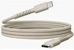 FlexWave Stecker Rundkabel USB C auf USB C bis 100 W 2 m (Beige)