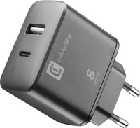 Cellular Line ACHSMUSB2PD25WK, Cellular Line Dual Super Fast Charger 25W - Samsung