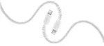 Flexi Braided Data Cable Stecker USB C auf USB C bis 60 W 2,5 m (Wei&szlig;)