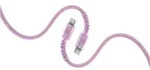 Flexi Braided Data Cable Stecker USB C auf USB C bis 60 W 1,5 m (Pink)