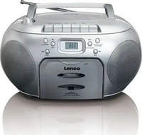Lenco SCD-420SI, Lenco SCD-42 CD Player FM Radio (Silber)
