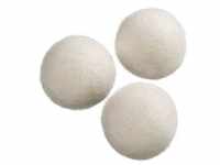 111377 Trocknerbälle aus Wolle 3 Stück Weiß