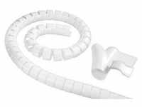 Cable Bundle Tube Easy Cover, 1.5 m, 30 mm, white