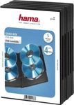 Hama 00051186, Hama DVD Quad Box, Black, Package of 5 pieces