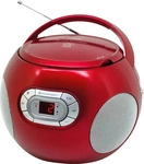 Soundmaster SCD2120RO, Soundmaster SCD2120 Boombox CD Payer FM Radio (Rot)