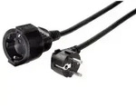 "Profi" Extension Cable with Earth Contact, 2 m, black