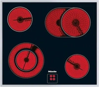 Miele KM6013, Miele KM6013 herdgebundenes 60cm Glaskeramik Kochfeld/Herdplatte 4
