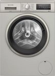 Siemens WU14UTS8, Siemens WU14UTS8 (silber/edelstahl) Stand-Waschmaschine-Frontlader,