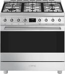 Smeg C9GMXD2 (edelstahl) Gas-Kombi-Standherd