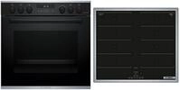 Bosch MKH63FP3, Bosch MKH63FP3 (schwarz/edelstahl) Herdset mit...