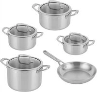 NINJA C95000DE Pfannen-/Topfset Premium 5teilig (edelstahl) Topf-Set