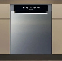 Bauknecht BKSV1 UAN (edelstahl) Teilintegrierter Einbau-Geschirrsp&uuml;ler 60 cm