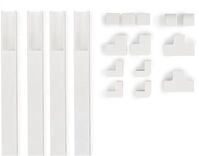 Hama Kabelkanal-Set (1m) (4Stk.) (weiss) Kabelkanal