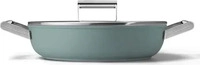 Smeg DPF2812EGM Pfanne mit Deckel (emerald green) Pfanne