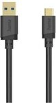 Hama USB-A > USB-C Kabel (0,75m) (schwarz) USB-Adapterkabel