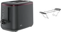 AEG T6-1-4BO (obsidian schwarz) Doppelschlitz-Toaster