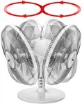 Unold 86815 Tischventilator Silverline (wei&szlig;/silber) Tischventilator
