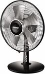 Unold 86817, Unold 86817 Tischventilator Silverline (schwarz/silber) Tischventilator