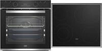 Beko 7755582995, Beko BBUS13320XE (schwarz + edelstah) Herdset,