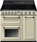 Smeg TR93IP2, Smeg TR93IP2 (beige) Stand-Elektroherd mit Induktionsfeld,