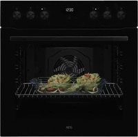 AEG OU5AE20SK Einbau-Herd kochfeldgebunden 60cm Schwarz 8Heizarten TimerDisplay