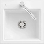 Villeroy & Boch 335A01R1 Subway Style 50 S Wei&szlig; Alpin Keramik Handbet&auml;tigung Sp&uuml;le