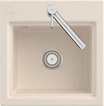 Villeroy & Boch 335501FU Subway Style 50 S Ivory Keramik Handbet&auml;tigung Sp&uuml;le