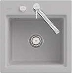 Villeroy & Boch 335502SM Subway Style 50 S Steam Keramik Excenterbet&auml;tigung Sp&uuml;le