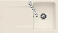 Villeroy & Boch 333501FU Siluet 50 Ivory Keramiksp&uuml;le Handbet&auml;tigung Einbausp&uuml;le