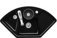 Villeroy & Boch 670802J0 Solo Eck Chromite Keramiksp&uuml;le Excenterbet&auml;tigung