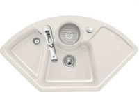 Villeroy & Boch 670802KR Solo Eck Crema Keramiksp&uuml;le Excenterbet&auml;tigung...