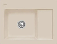 Villeroy & Boch 331201AM Subway 45 Compact Almond Keramiksp&uuml;le Handbet&auml;tigung