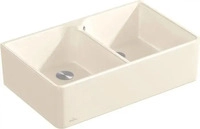 Villeroy & Boch 638001RW Sp&uuml;lstein Doppelbecken 80 X Stone White Keramiksp&uuml;le