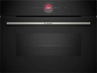 Bosch CMG7241B1 Einbau-Kompaktbackofen Mikrowellenfunktion 45cm schwarz 16Heizarten