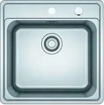 Franke 127.0658.794, Franke Edelstahlbecken BCX 210-51 A Edelstahl Drehknopf