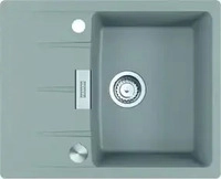 Franke 114.0681.427, Franke Fragranitsp&uuml;le CNG 611-62 Steingrau Drehknopf Edelstahl
