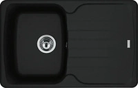 Franke 114.0657.806, Franke Fragranitsp&uuml;le AZG 611-78 Black Matt Drehknopf
